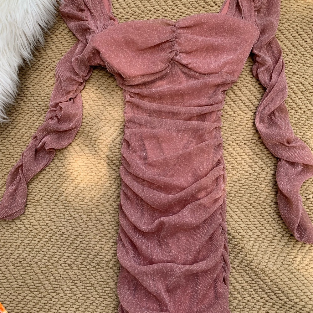 Privy Dusty Rose Lace Blouse